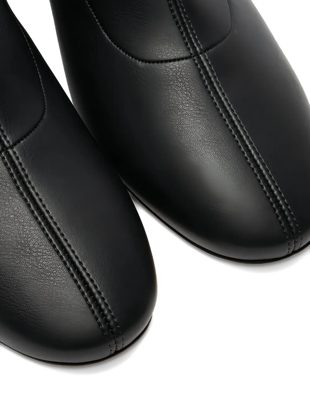 Casadei 50 mm leren enkellaarzen Zwart