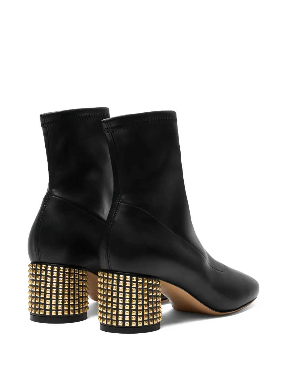 Casadei 50 mm leren enkellaarzen Zwart