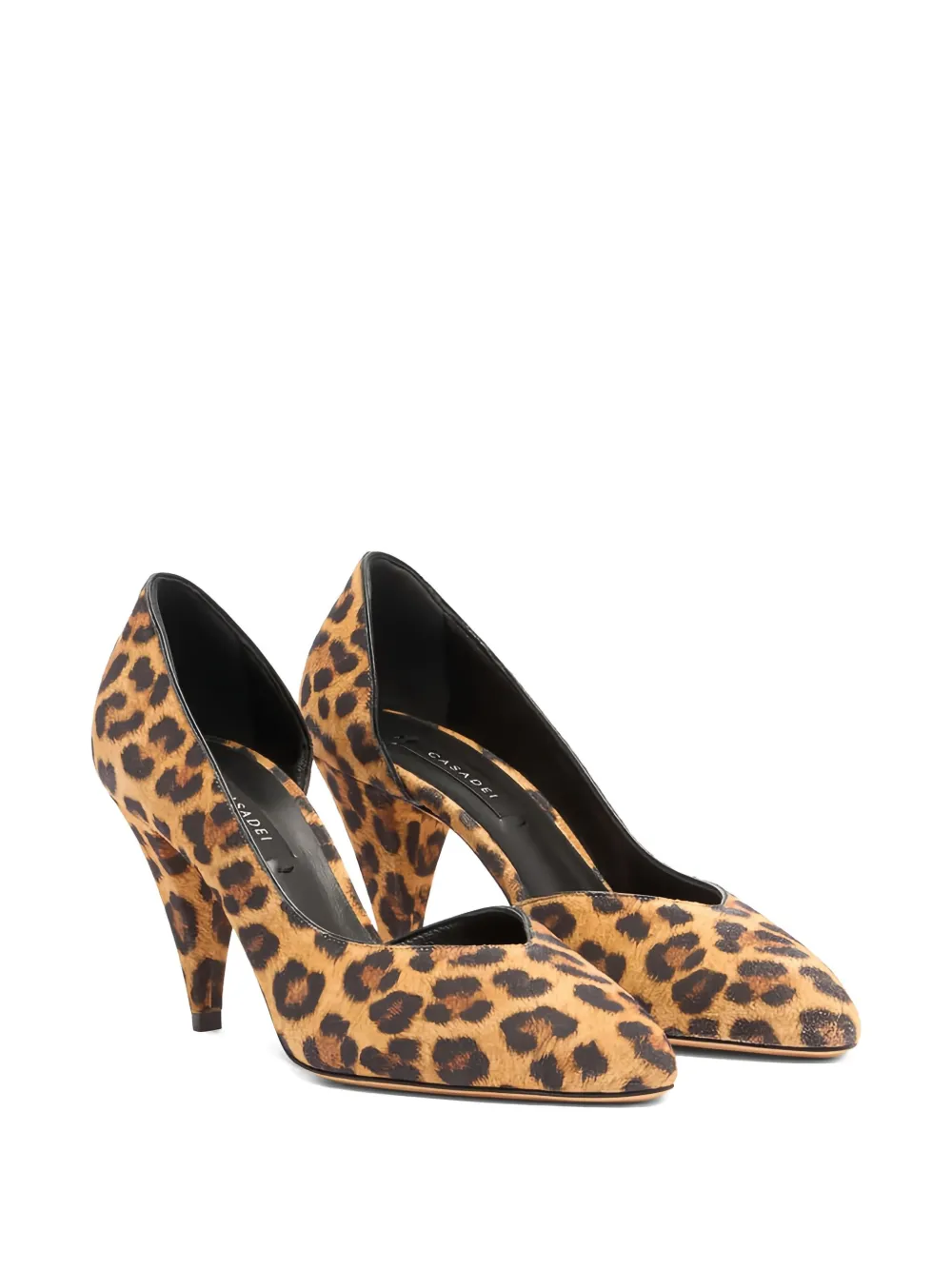 Casadei 80mm Venus Malesia leopard-print pumps Brown
