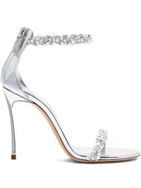 Casadei 100mm Starsway crystal-embellished stiletto sandals