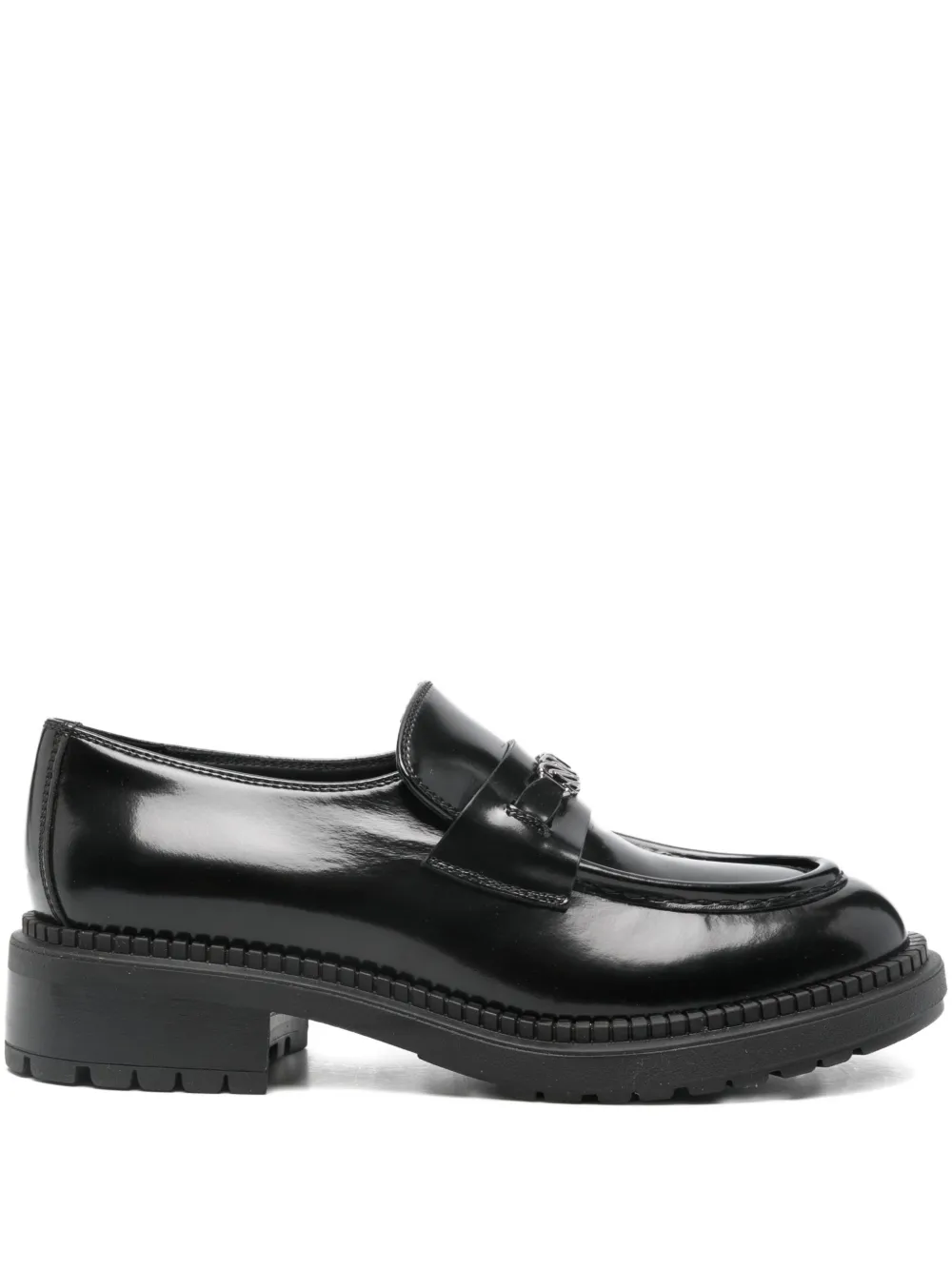 Casadei metal detail loafers Zwart