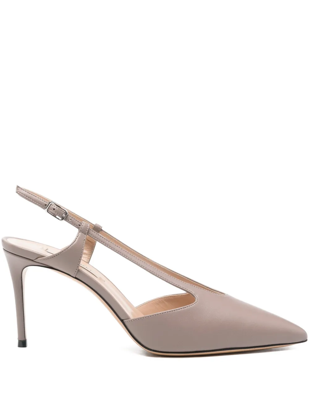 Casadei 80mm pointed slingback pumps Grijs