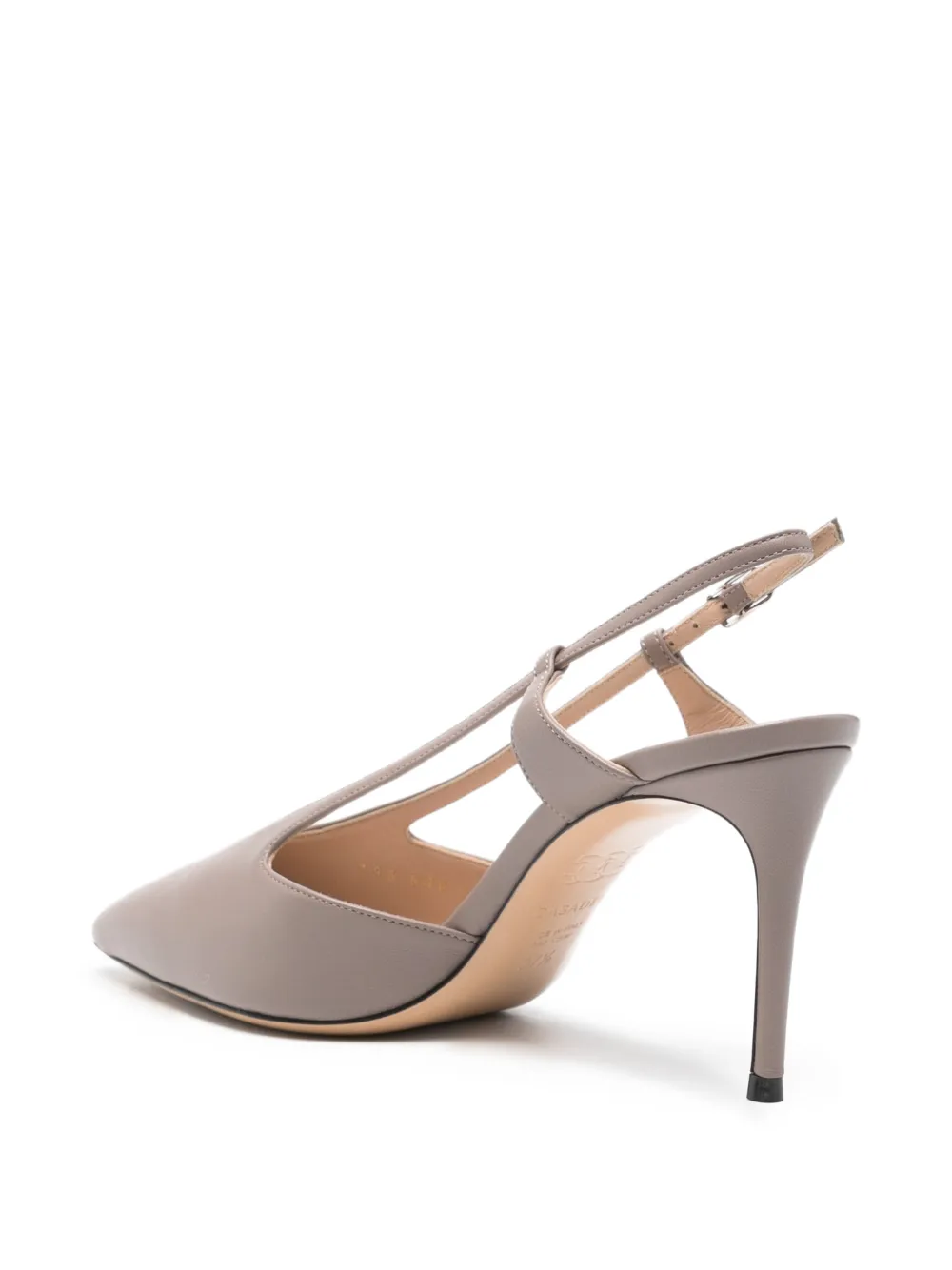 Casadei 80mm pointed slingback pumps Grijs