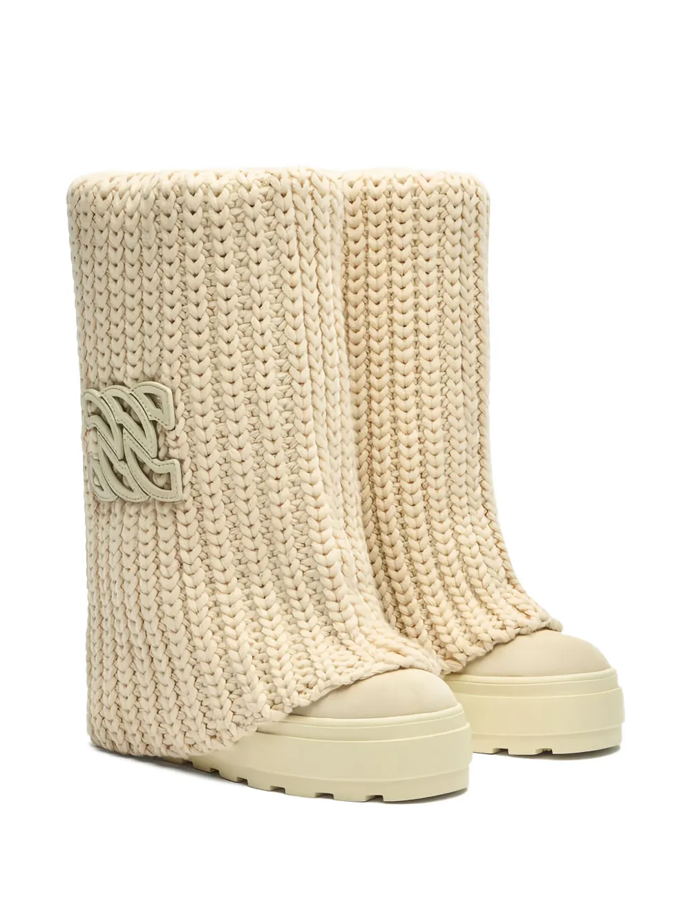 Casadei Stiefel Mit Logo-schild In Brown