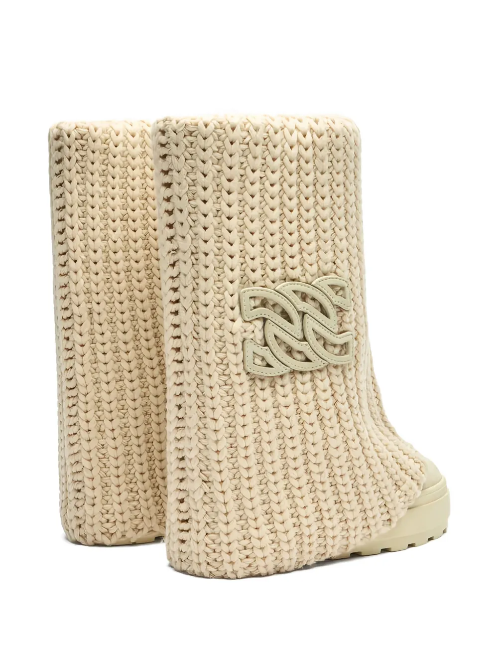 Casadei Stiefel Mit Logo-schild In Brown