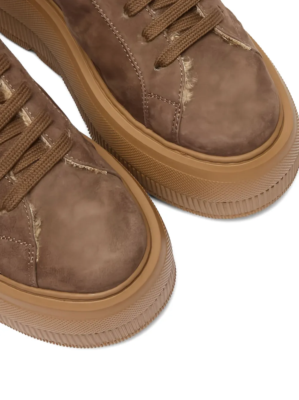 Casadei Alpsenales Nexus sneakers met plateauzool Bruin