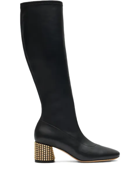 Casadei 50mm leather knee-high boots