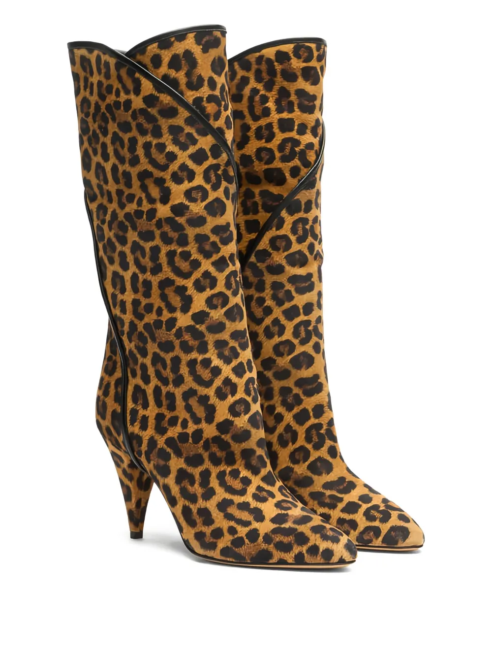 Casadei Venus laarzen met luipaardprint Bruin