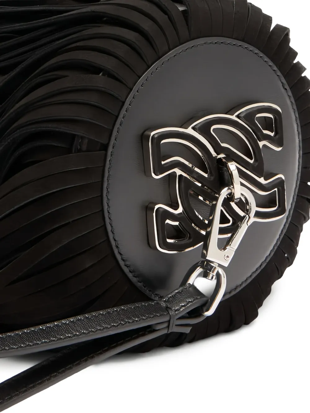 Casadei Pon Pon Clutch Bag In Black
