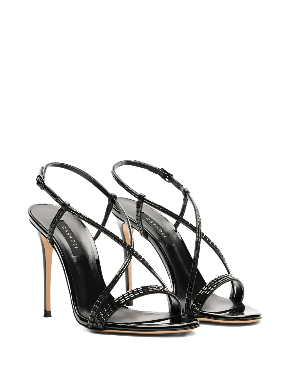 Casadei 100mm Starsway Julia sandals Black