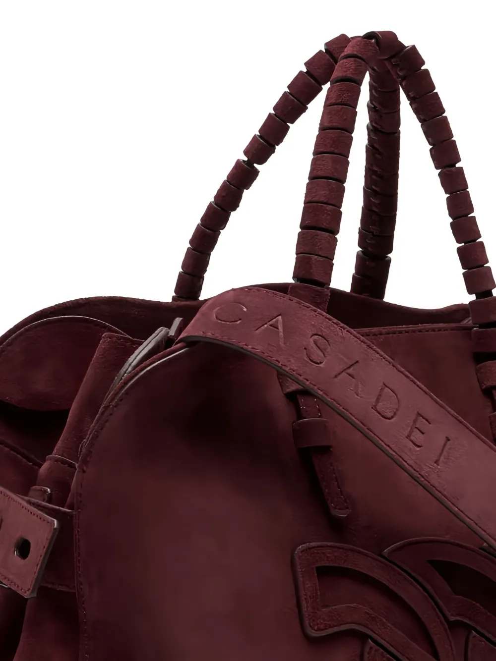 Casadei Park Avenue Leather Tote Bag In Red