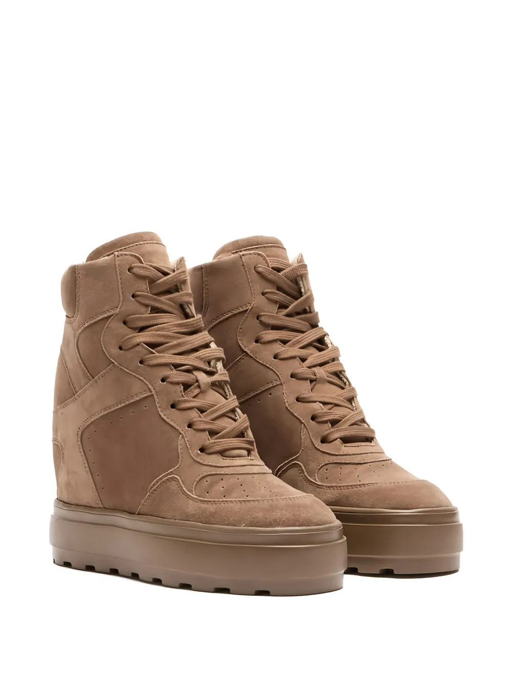 Casadei 80 mm sneakers met sleehak - Bruin