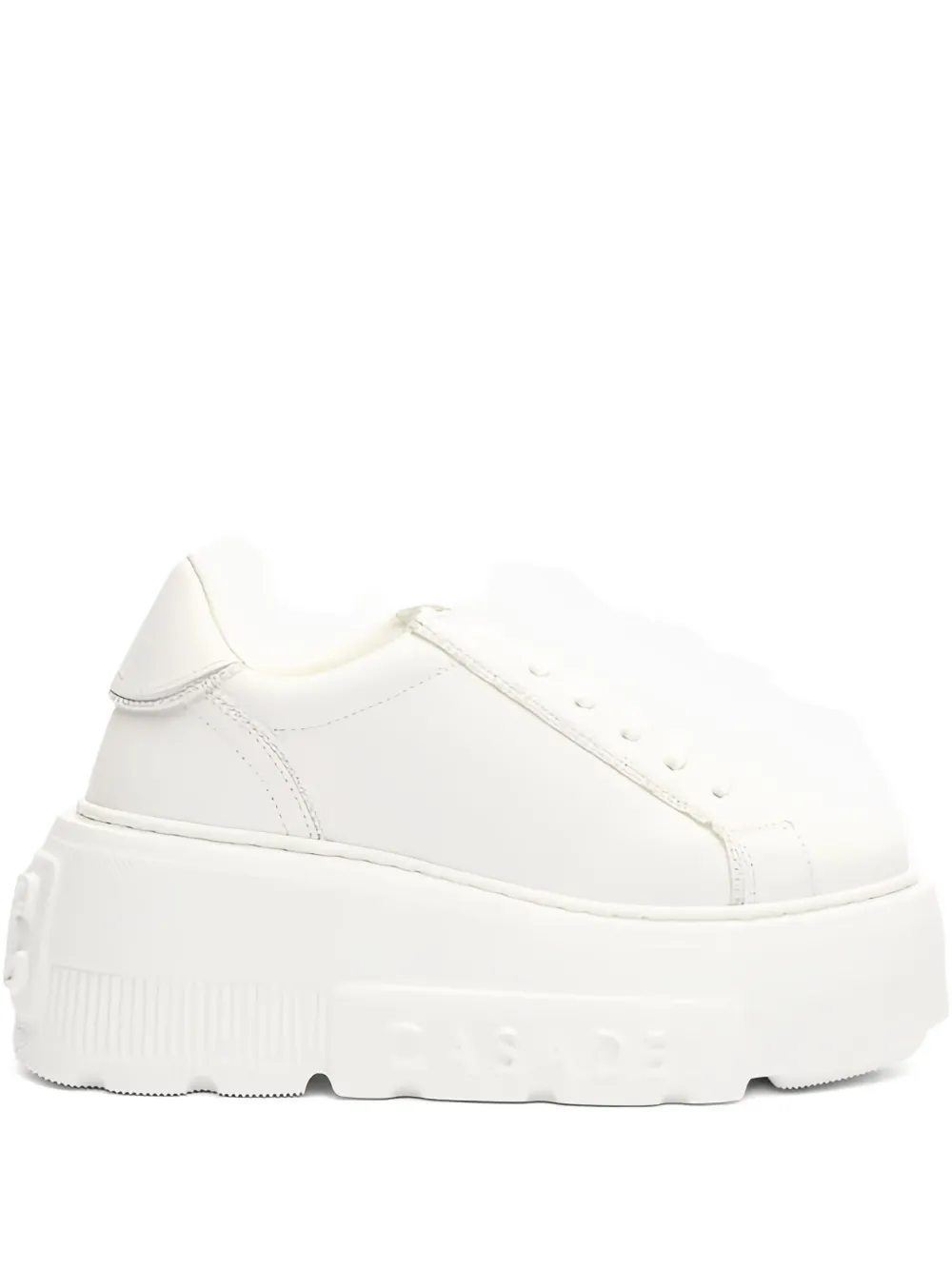 Casadei Nexus platform leather sneakers Wit