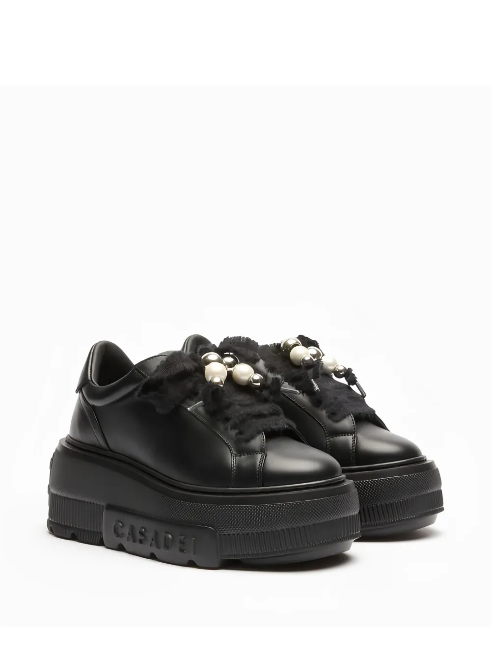 Casadei Nexus sneakers met plateauzool - Zwart