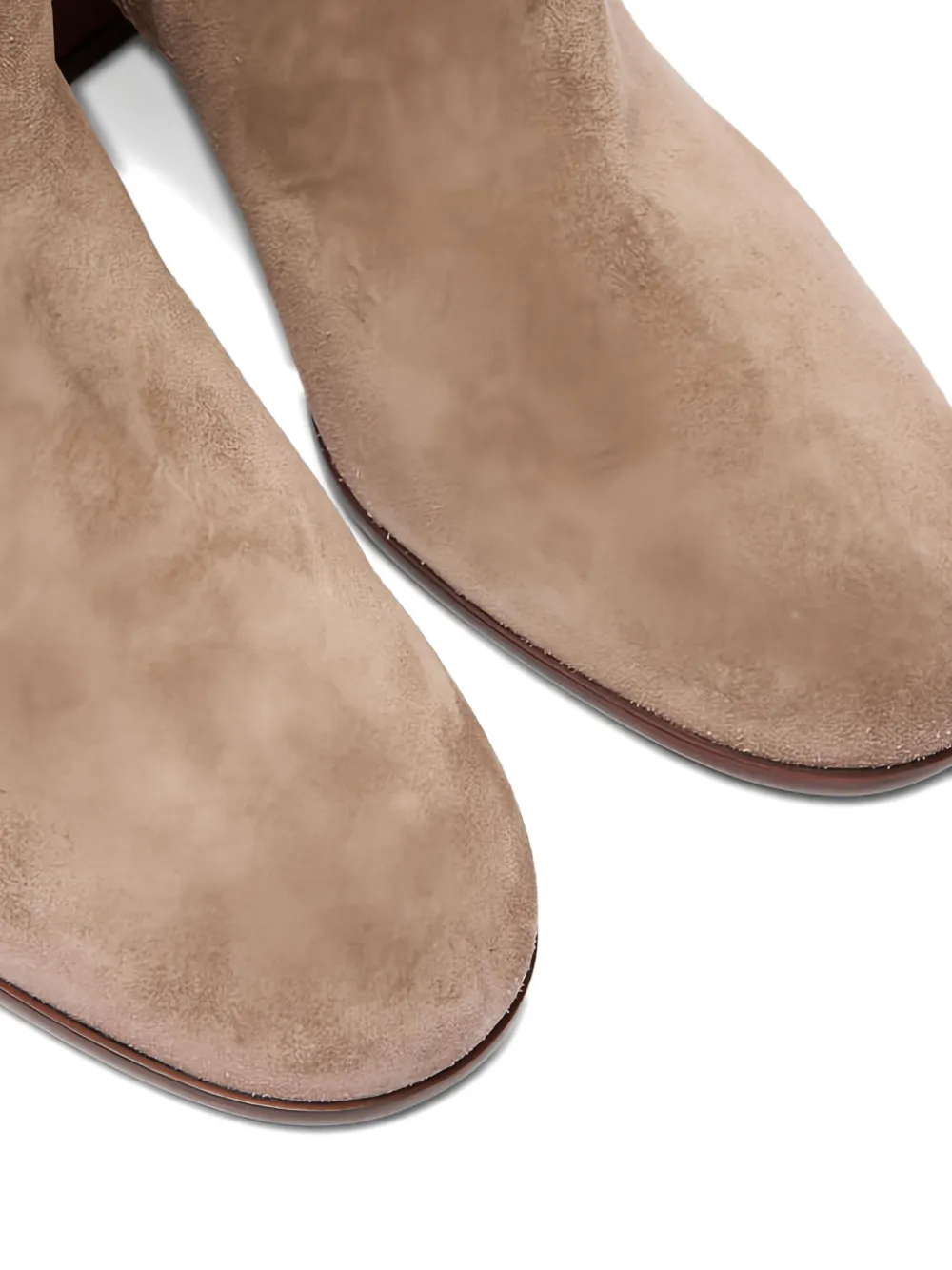 Casadei 50mm Muni block-heel suede boots Brown