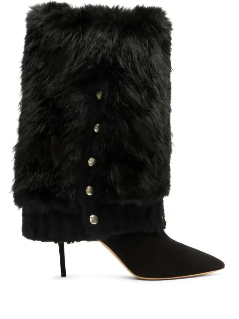 Casadei 80mm leather heeled boots