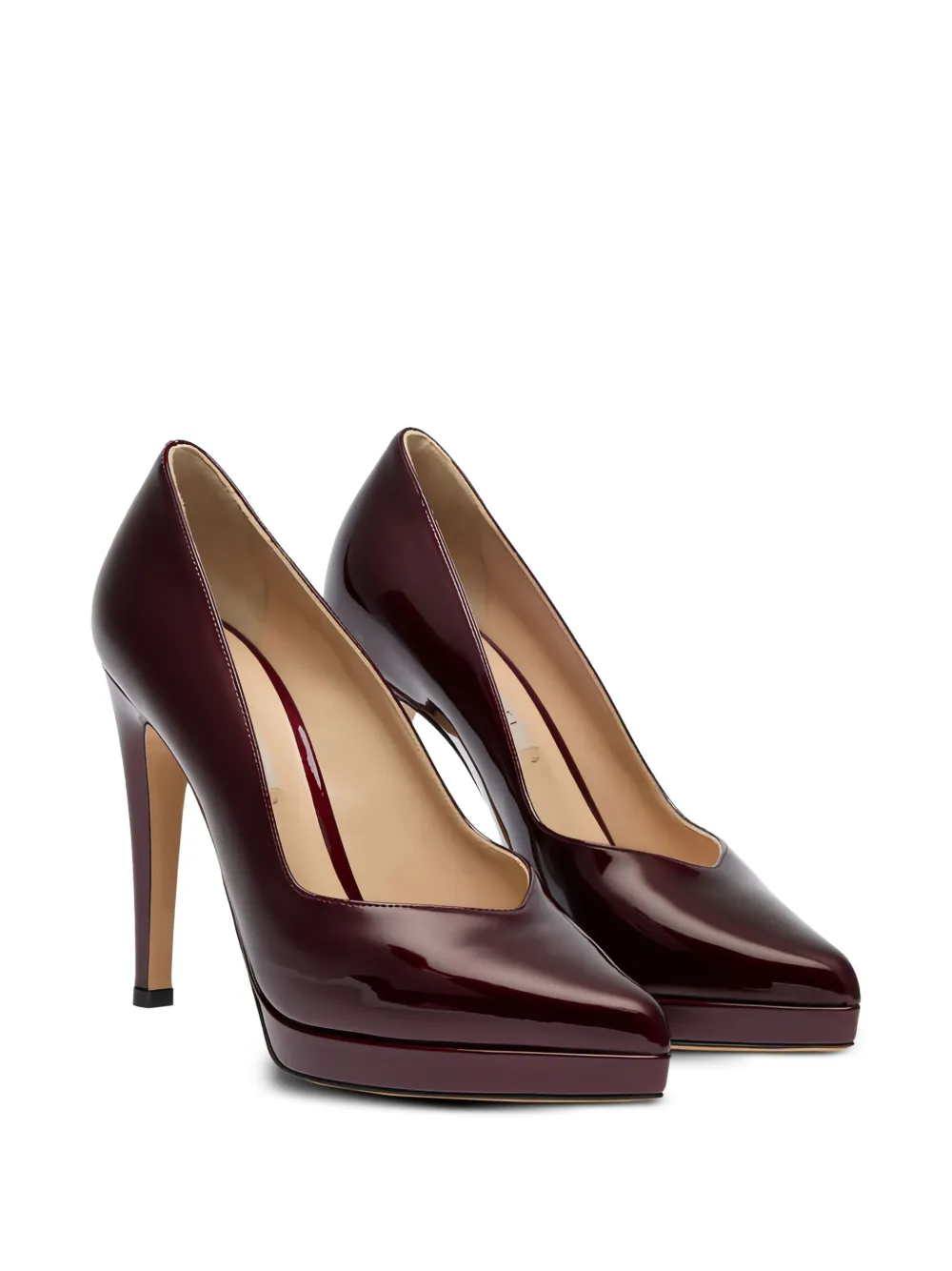 Casadei 100mm Samurai Michelle platform pointed-toe pumps Red