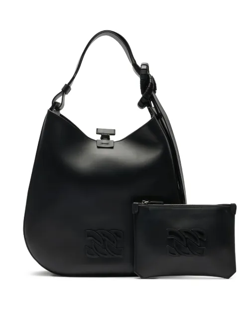 Casadei Vandome knotted leather shoulder bag