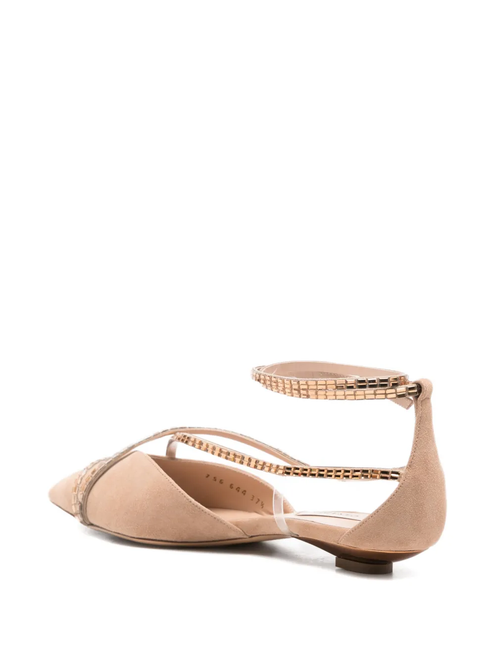 Casadei Pointed-toe Flat Pumps In Pink