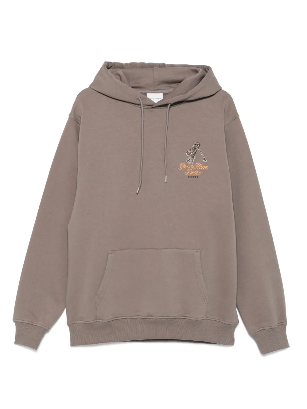 logo-embroidered hoodie