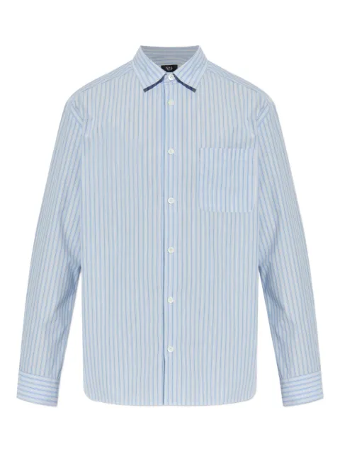 A.P.C. striped button-up shirt