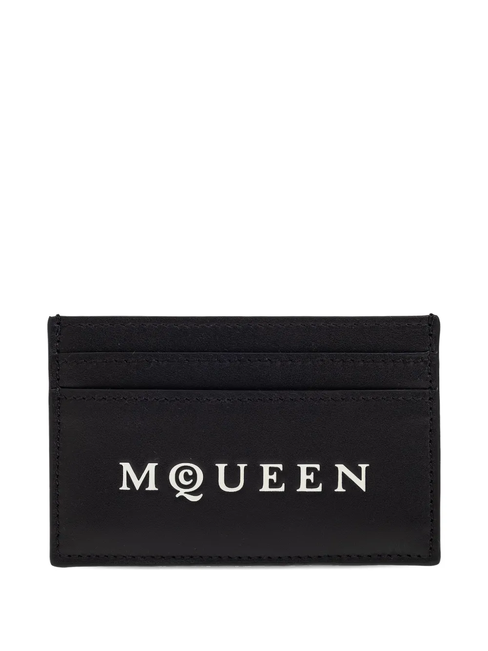 Alexander McQueen Pasjeshouder met logoprint Zwart