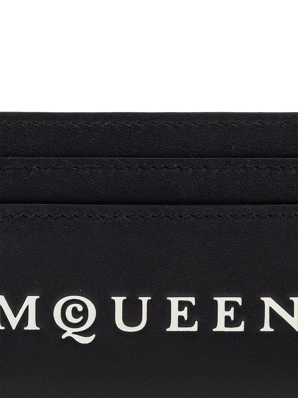 Alexander McQueen Pasjeshouder met logoprint Zwart
