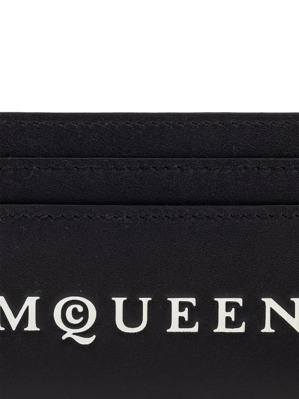 Alexander McQueen logo-print Cardholder | Grey | FARFETCH JO
