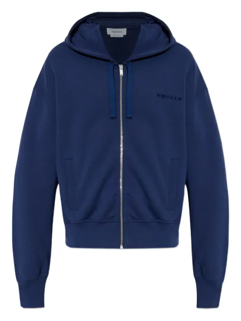Alexander McQueen zip-up hooded sweatshirt