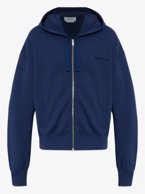 Alexander McQueen zip-up hooded sweatshirt