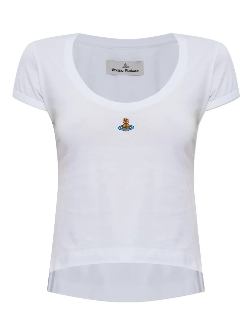scoop-neck T-shirt