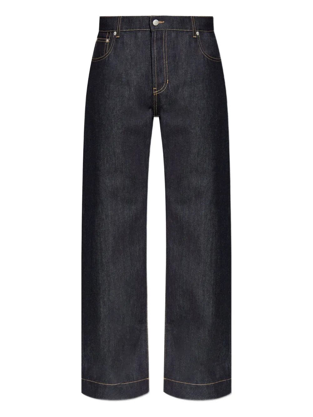 Alexander McQueen Jeans met logopatch Blauw