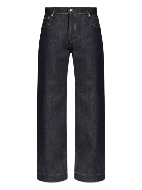 Alexander McQueen logo-patch jeans