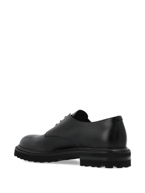 Giorgio Armani lace-up Chunky Derby Shoes | Black | FARFETCH display picture 1
