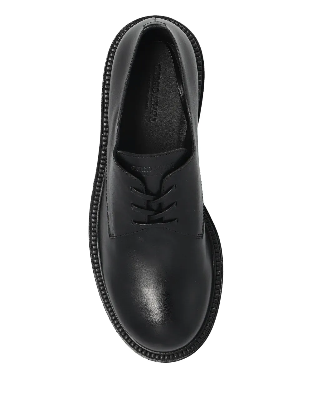 Giorgio Armani lace-up chunky derby shoes Black