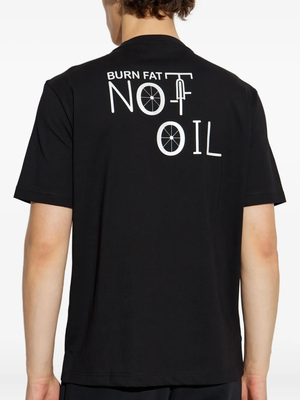 Ea7 Emporio Armani T-shirt met logoprint Zwart