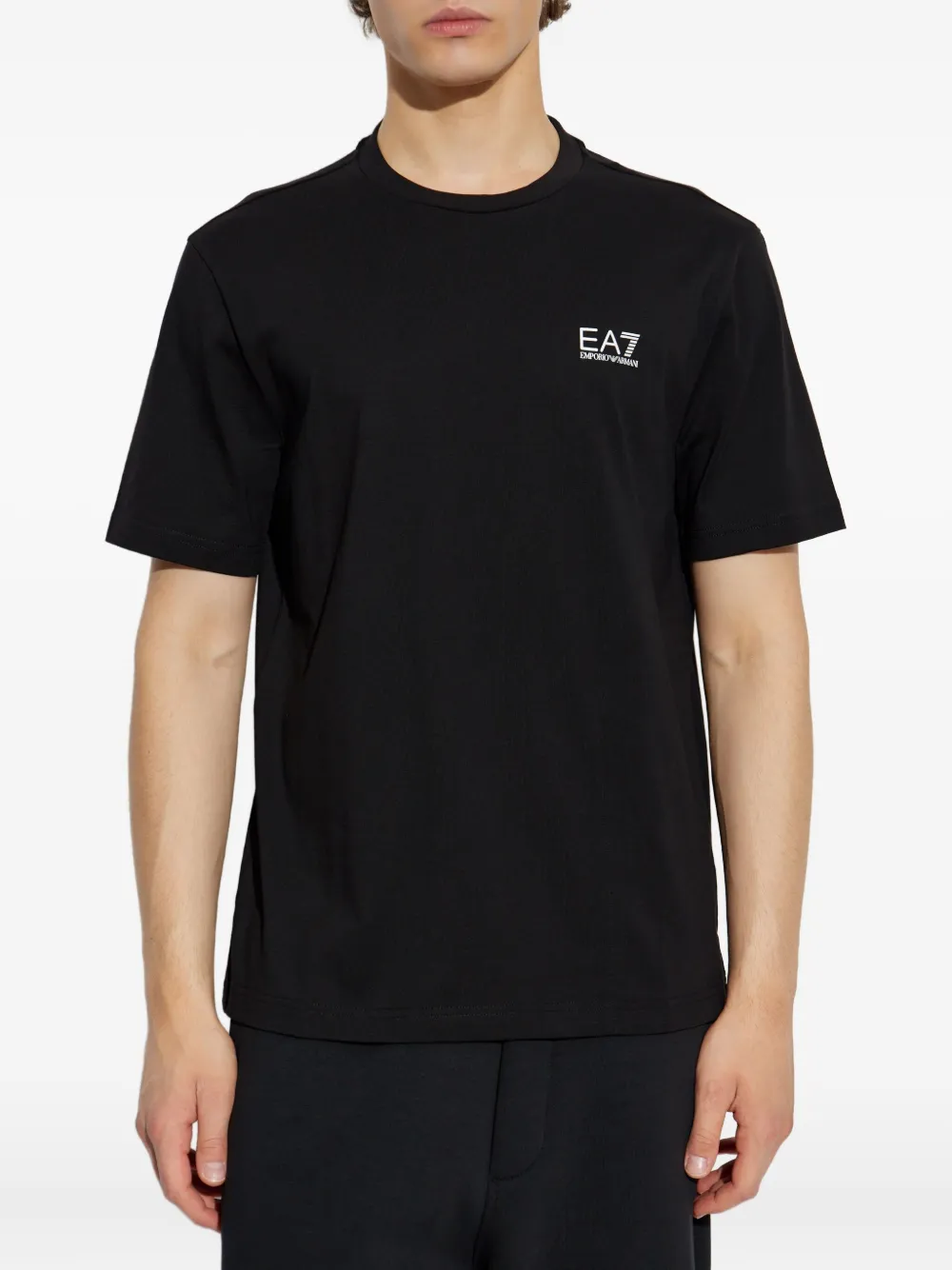 Ea7 Emporio Armani T-shirt met logoprint Zwart