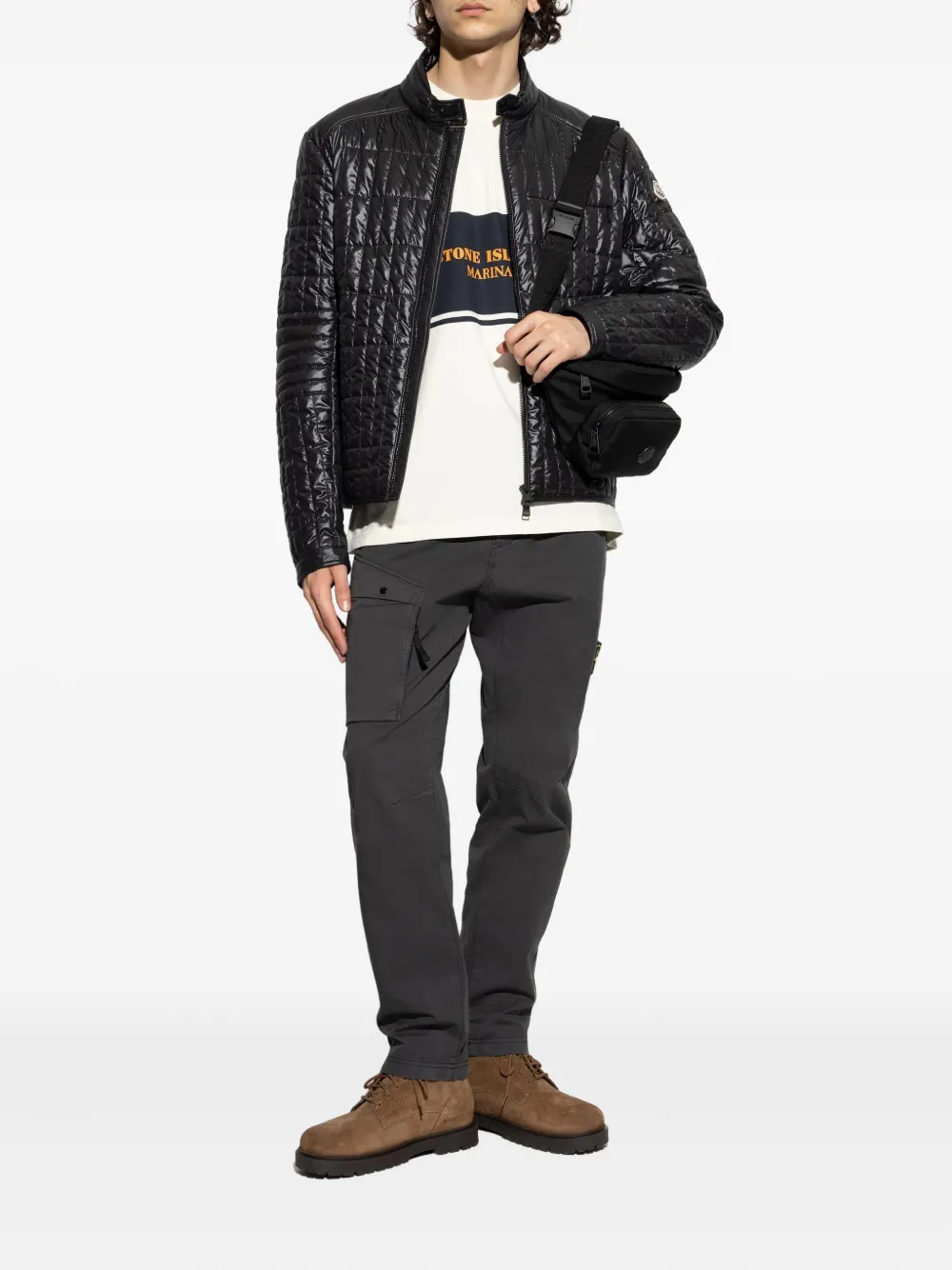 Stone Island Compass-badge trousers | Regular-Fit & Straight Leg Pants | Image 2