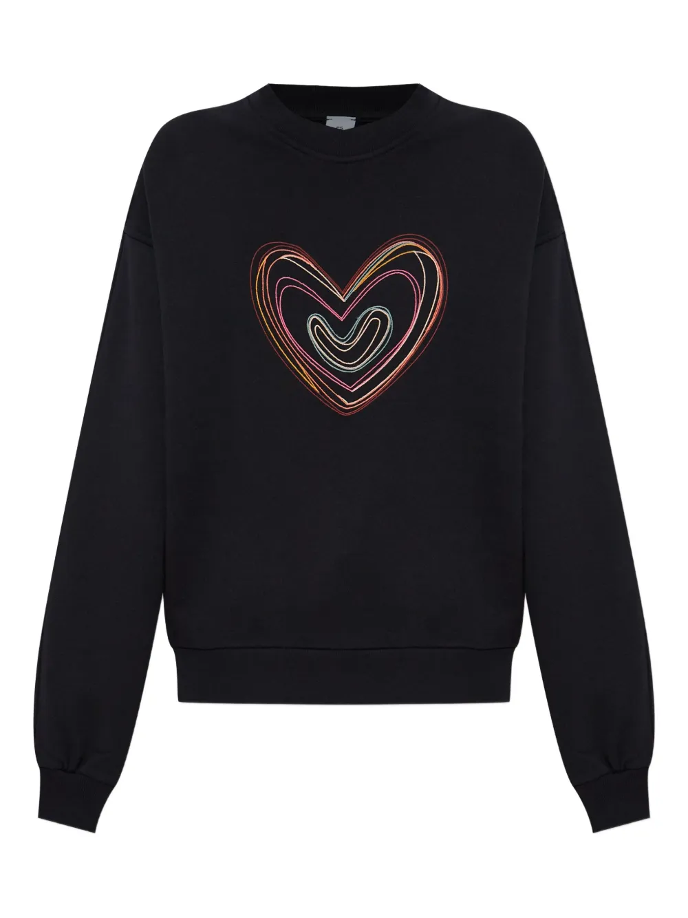 PS Paul Smith heart-embroidered sweatshirt | Black | Image 1