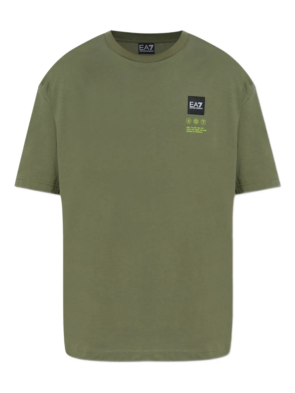 Ea7 Emporio Armani T-shirt met logoprint Groen