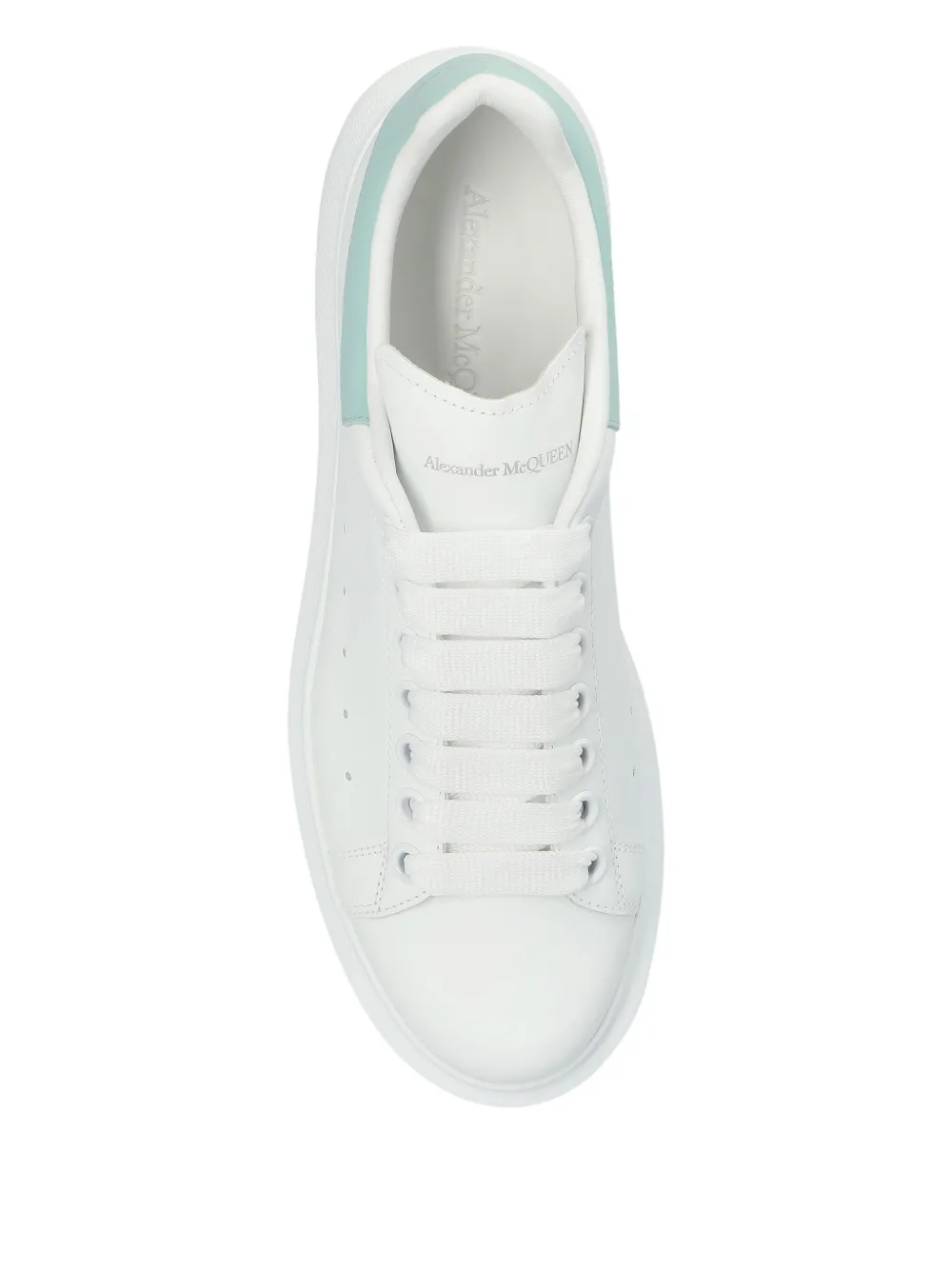 Alexander McQueen Leren sneakers met plateauzool Wit