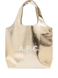 A.P.C. Ninon metallic tote bag - Gold
