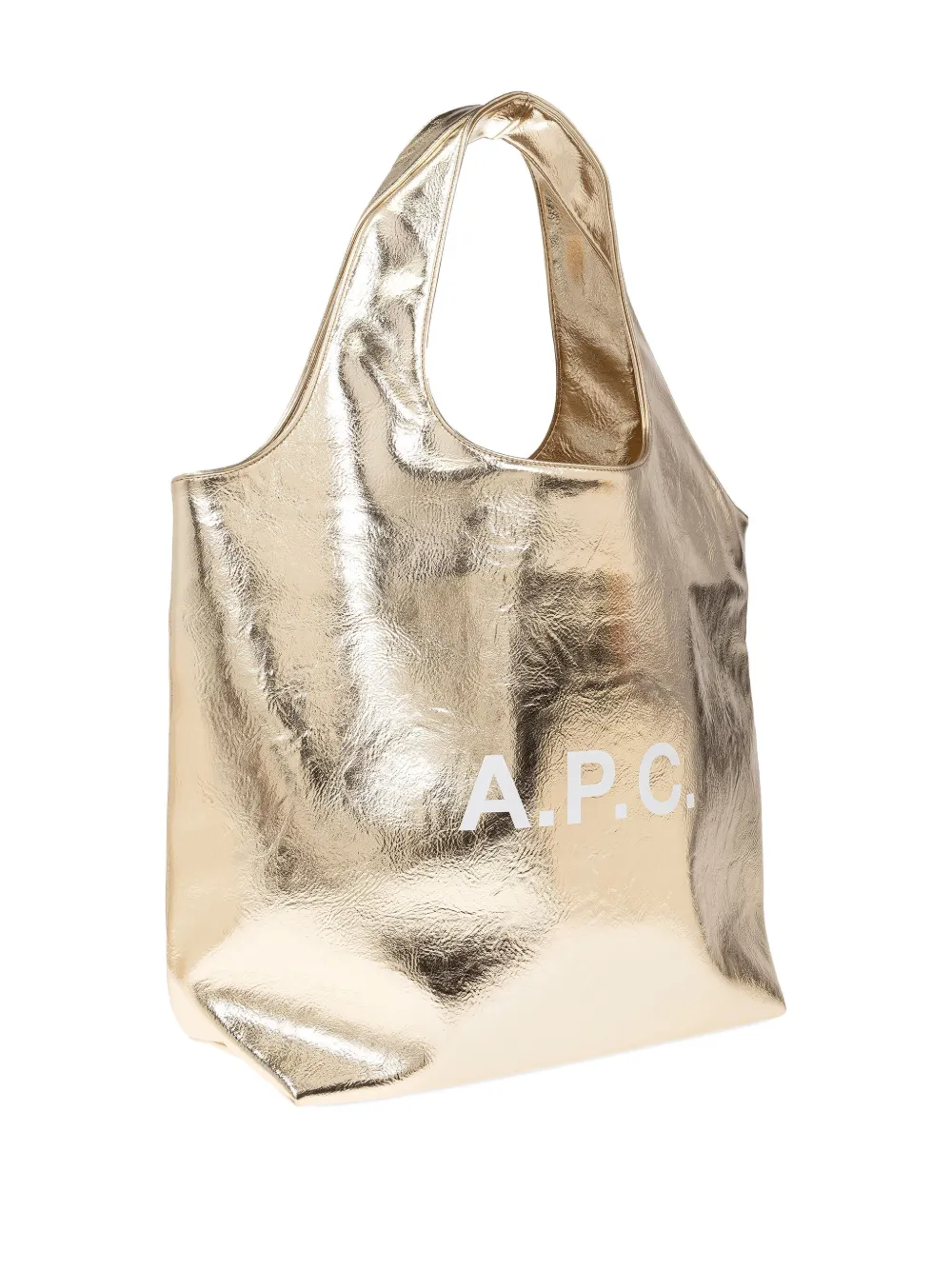 A.P.C. Ninon metallic shopper Goud