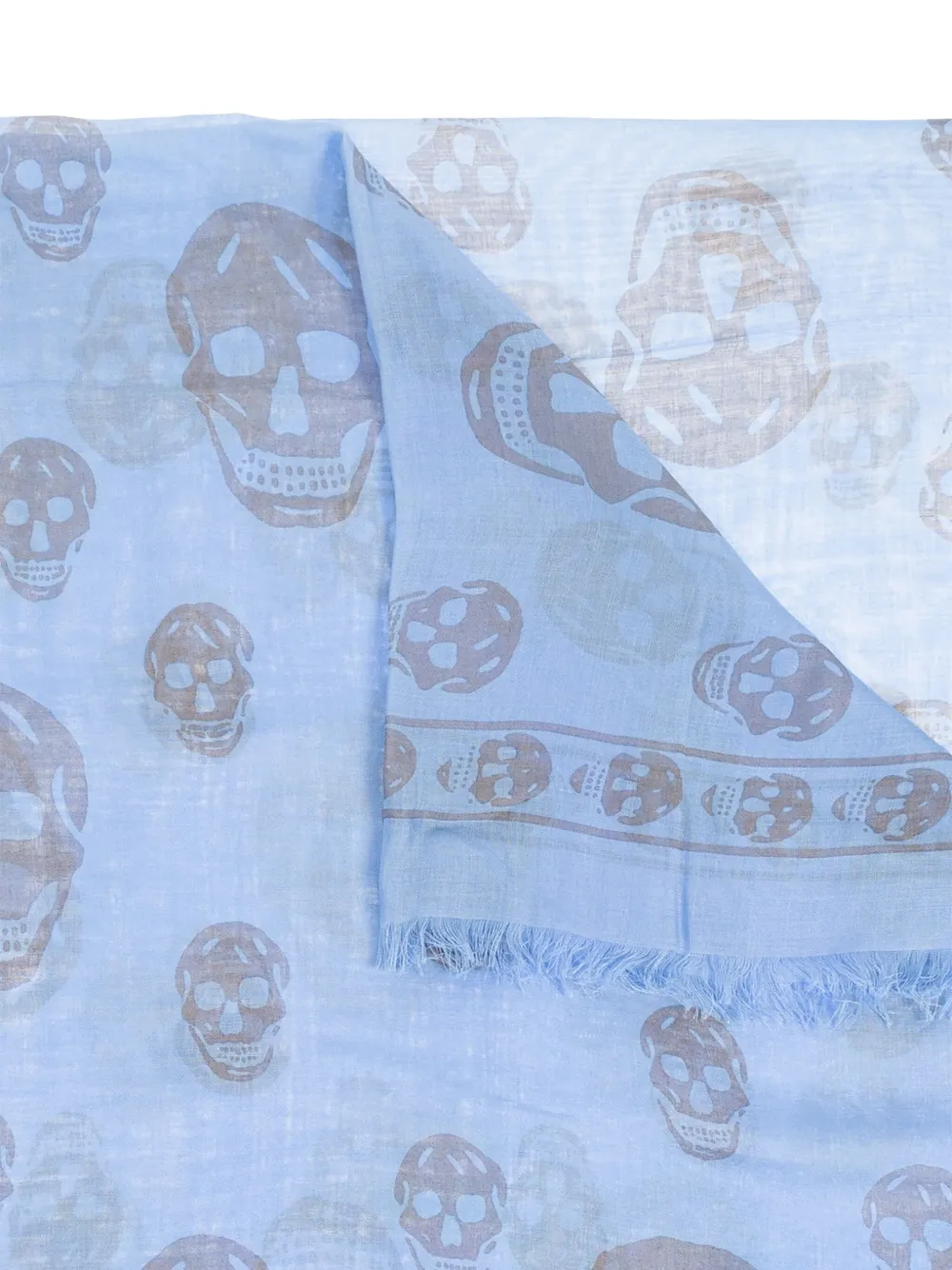 Alexander McQueen skull-print fringed scarf | Image 2