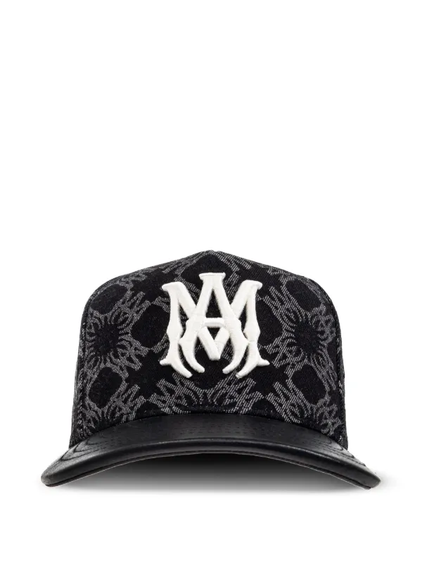 AMIRI モノグラム キャップ | ブラック | FARFETCH JP