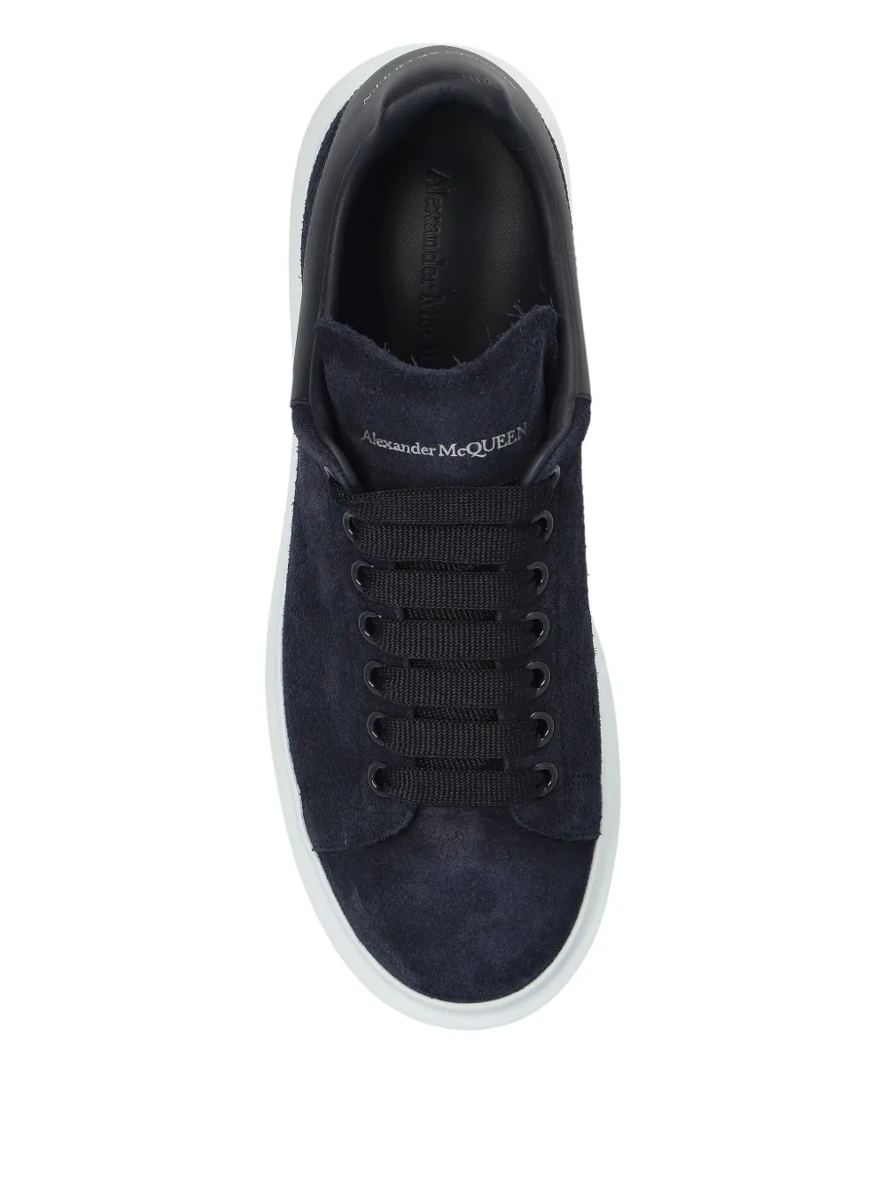 Alexander McQueen suede lace-up sneakers Blue