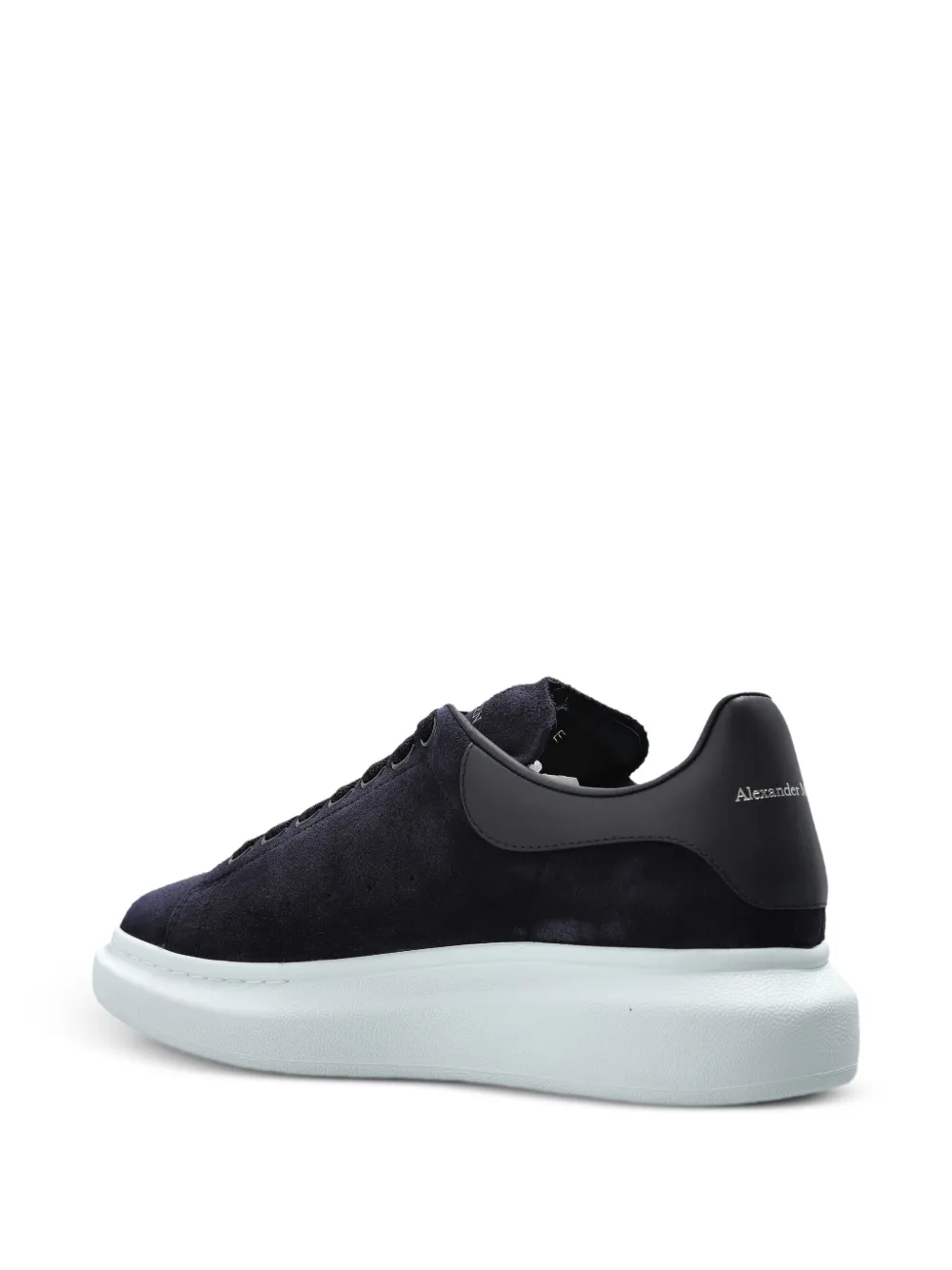 Alexander McQueen suede lace-up sneakers Blue