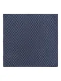 Giorgio Armani geometric-print silk scarf - Blue