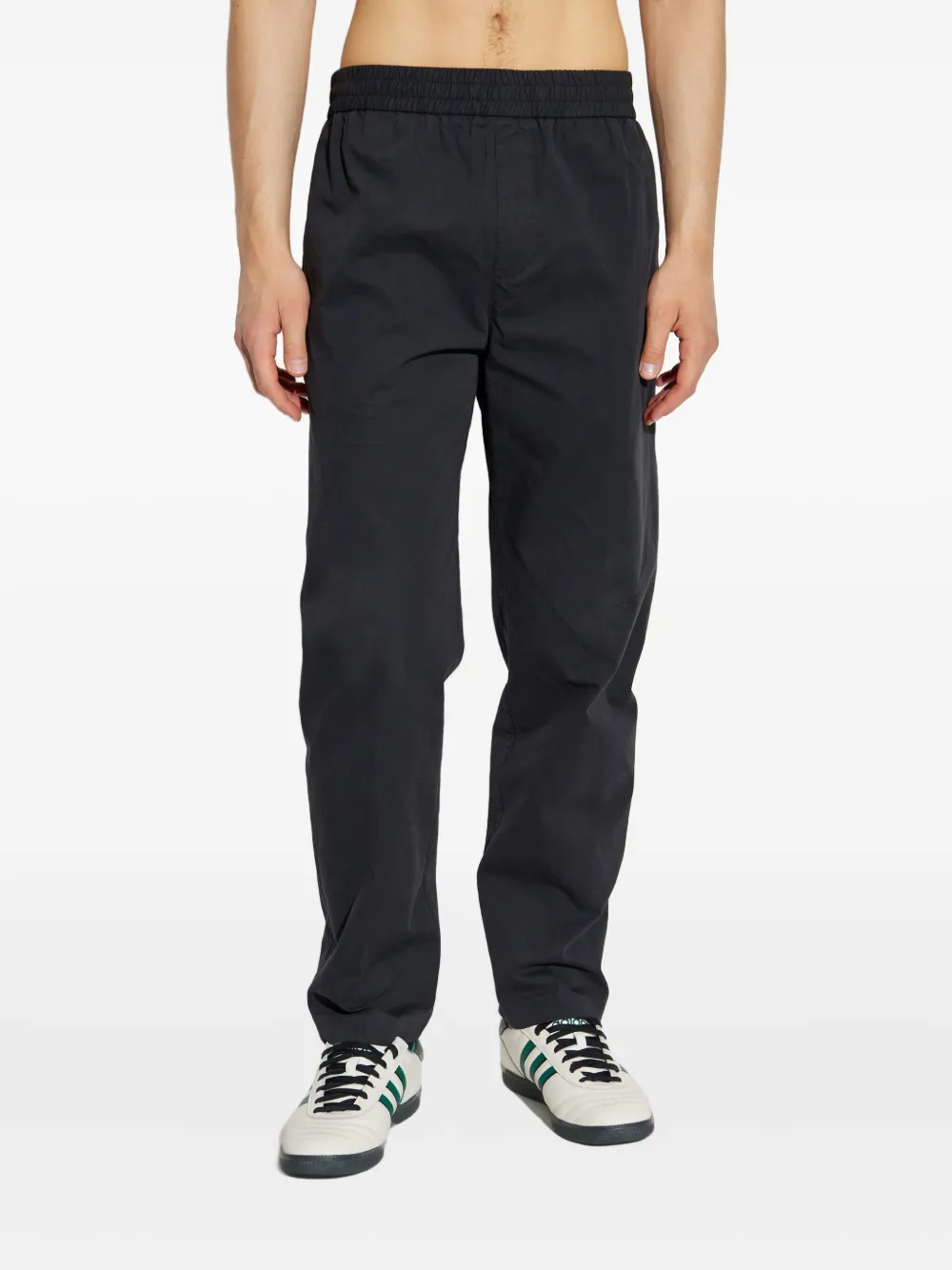 A.P.C. Broek met elastische taille Zwart