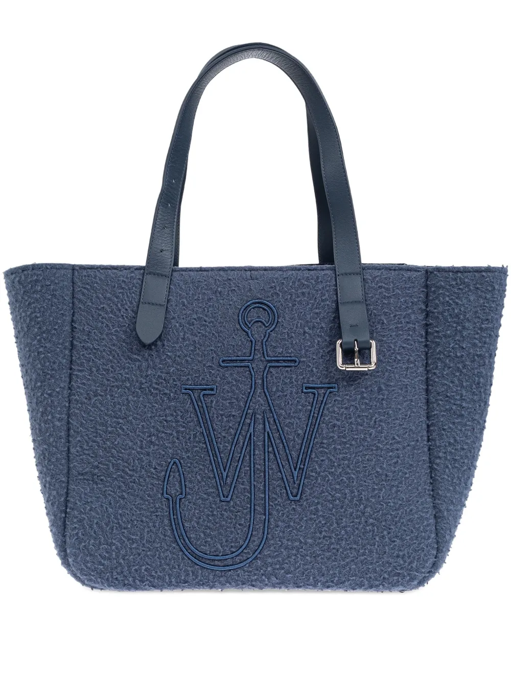 JW Anderson Shopper met geborduurd logo Blauw